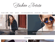 Tablet Screenshot of fashionartista.com